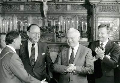 Hans-Dietrich Genscher und Eduard Schewardnadse