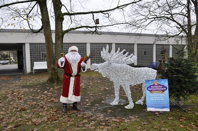 Der Weihnachtsmann erwartet die Kinder auch in diesem Jahr auf dem Nordischen Weihnachtmarkt.