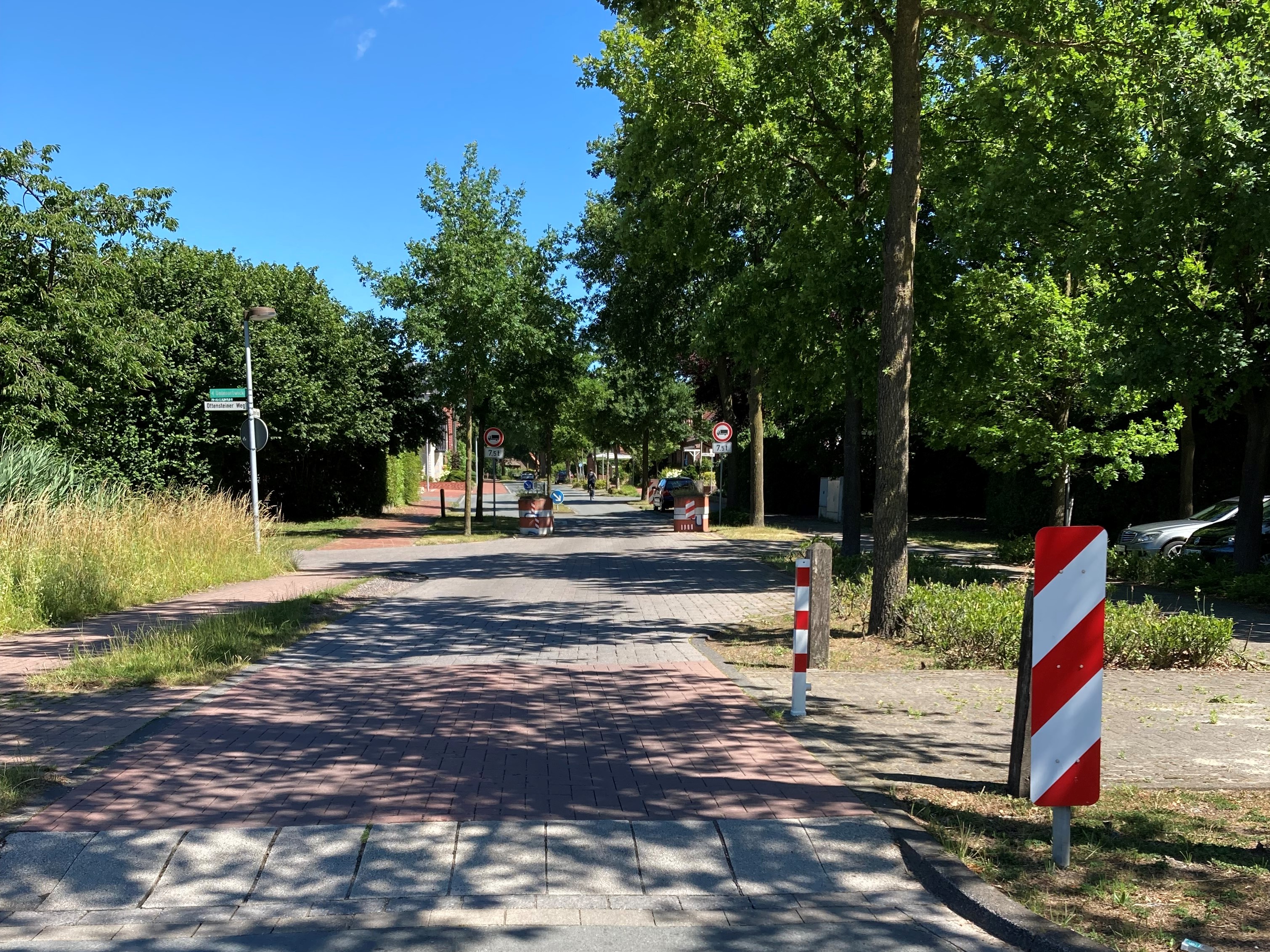 Ausbau zur Fahrradstraße - Vollsperrung im Bereich Langen Kamp / Ottensteiner Weg am 19. und 20. März