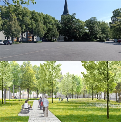 Vorher-Nachher-Perspektive Pastor-Karwehl-Platz