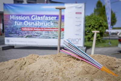 Imagebild Spatenstich Glasfaserausbau Gewerbegebiete