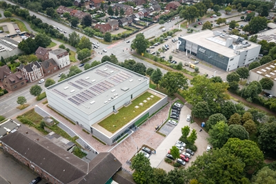 Die neue Dreifachsporthalle an der Werther Straße