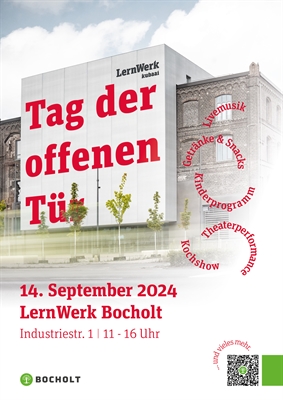 Plakat Tag der offenen Tür im LernWerk