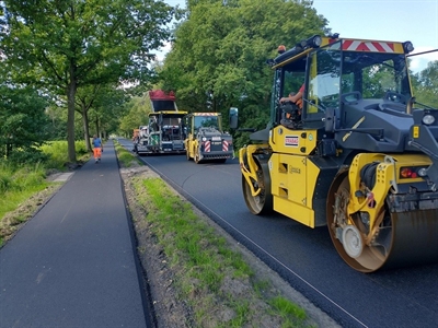 Grunderneuerung der Fahrbahn K 59 und Instandsetzung des mitlaufenden Radweges in Hesel, Samtgemeinde Hesel