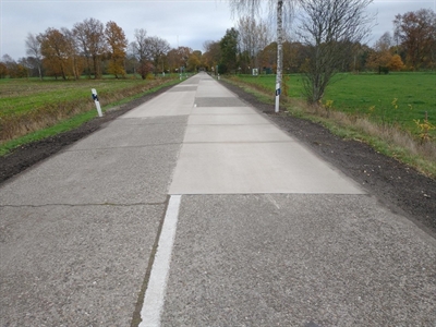 Instandsetzung der Fahrbahn K 65 in Klostermoor, Gemeinde Rhauderfehn