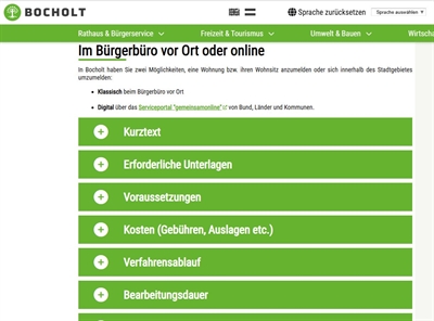 Wohnung anmelden online Grafik