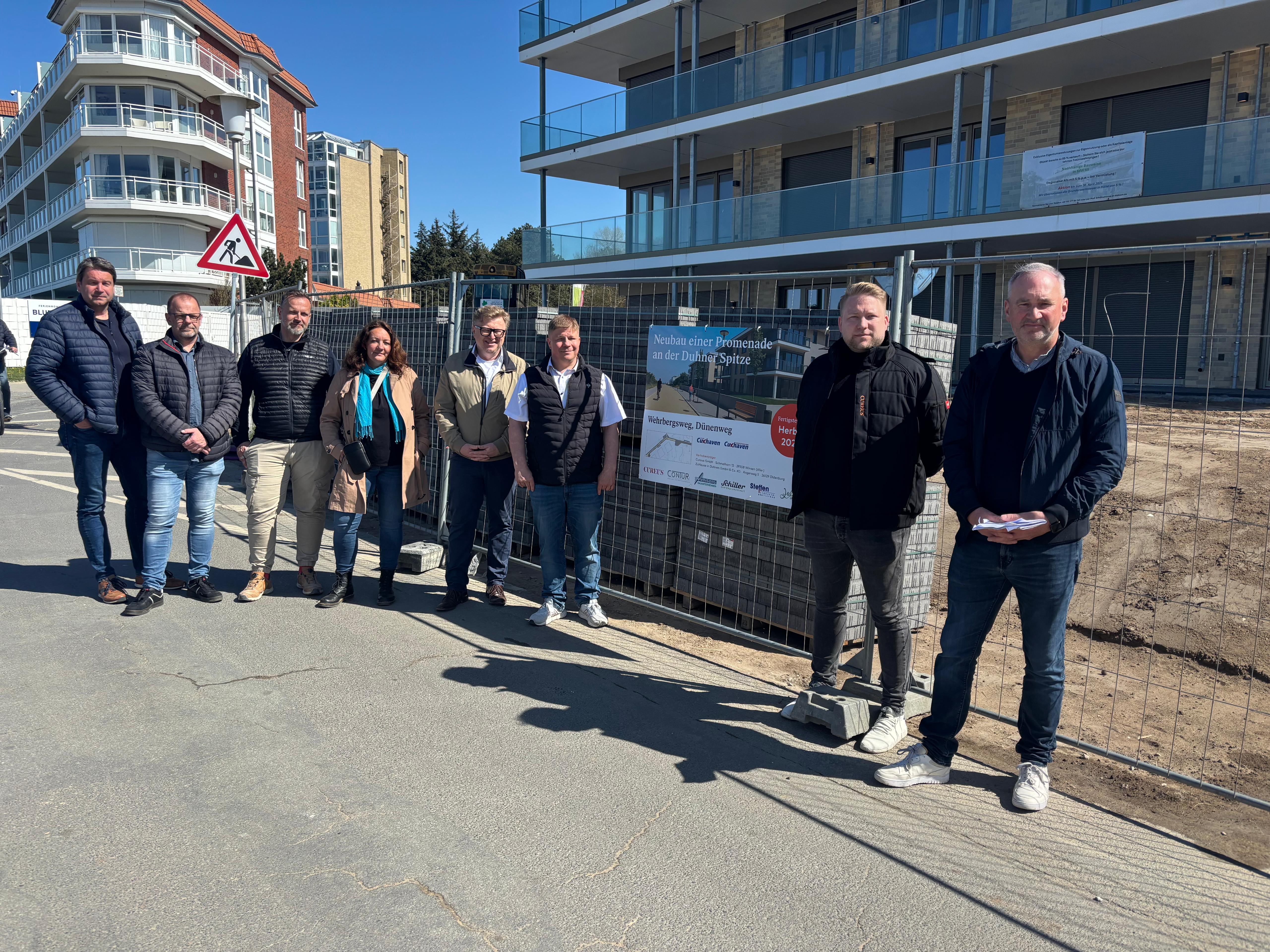 Neue Promenade an der Duhner Spitze: Wehrbergsweg und Dünenweg werden aufgewertet