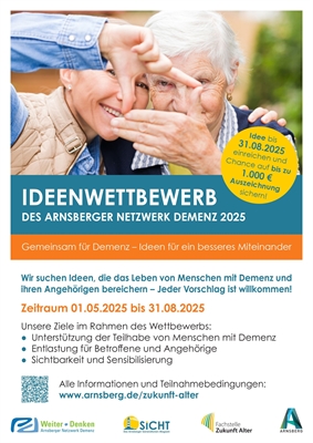 Plakat Wettbewerb Demenz