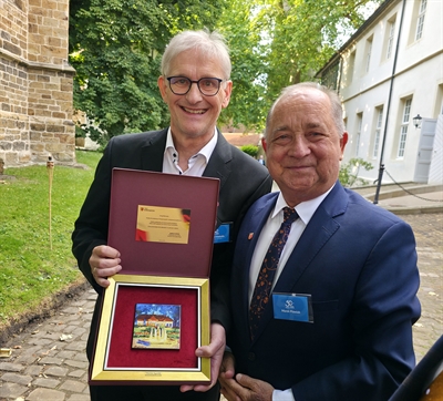 Michael Makiolla mit Marek Pławiak Foto Kreis Unna
