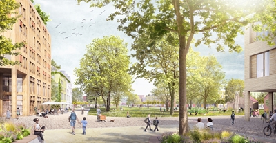 Visualisierung Siegerentwurf Quartier Steinfurter Straße