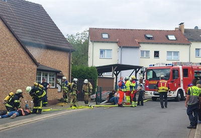 Großübungen der Feuerwehr Unna