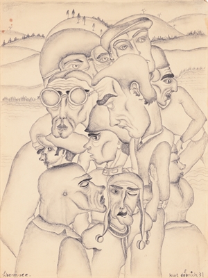 Oskar Kurt Döbrich _ Überm See _ 1931 _ Sammlung Lehmann _ Foto_ Thomas Kersten 