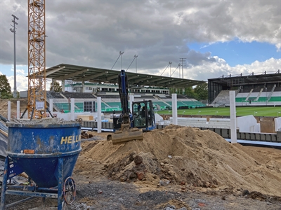 Blindgänger am Stadion