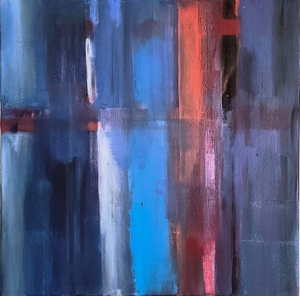 Ausstellung "Dreams in Blue" in der Bibliothek