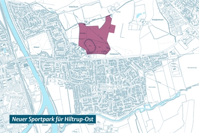 Karte Sportpark für Hiltrup-Ost