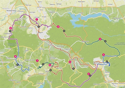 Karte Wanderweg - 