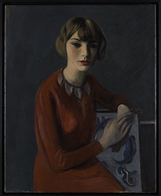 Rudolf Levy, Bildnis Lilo, um 1930, Öl auf Leinwand, 81,5 x 61,5 cm, TU Braunschweig