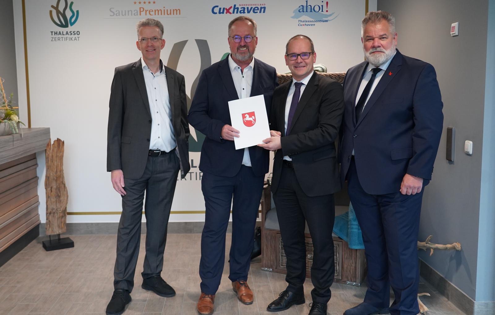 Cuxhaven erhält als zweiter Kurort offiziell neues höchstes Prädikat als Nordsee- und Thalassoheilbad