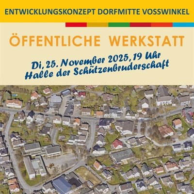 Veranstaltungsplakat Werkstatt Voßwinkel