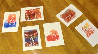 Weihnachtliche Druckwerkstatt