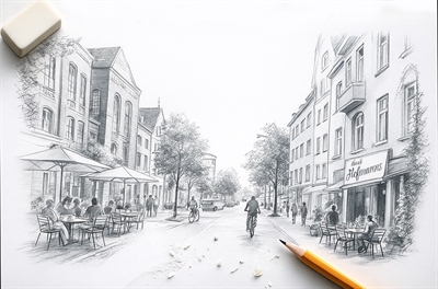 © Stadt Mönchengladbach | Visualisierung mithilfe von KI erstellt