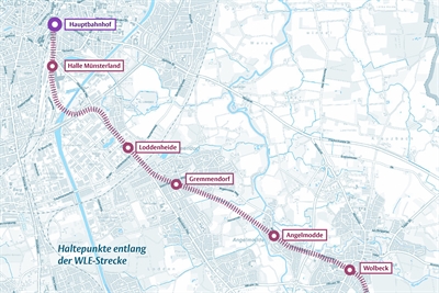Karte WLE-Strecke 