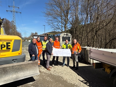 Der Ausbau des Ruhrtalradwegs zwischen Winterberg und Haus Wildenstein bei Wiemeringhausen ist gestartet.