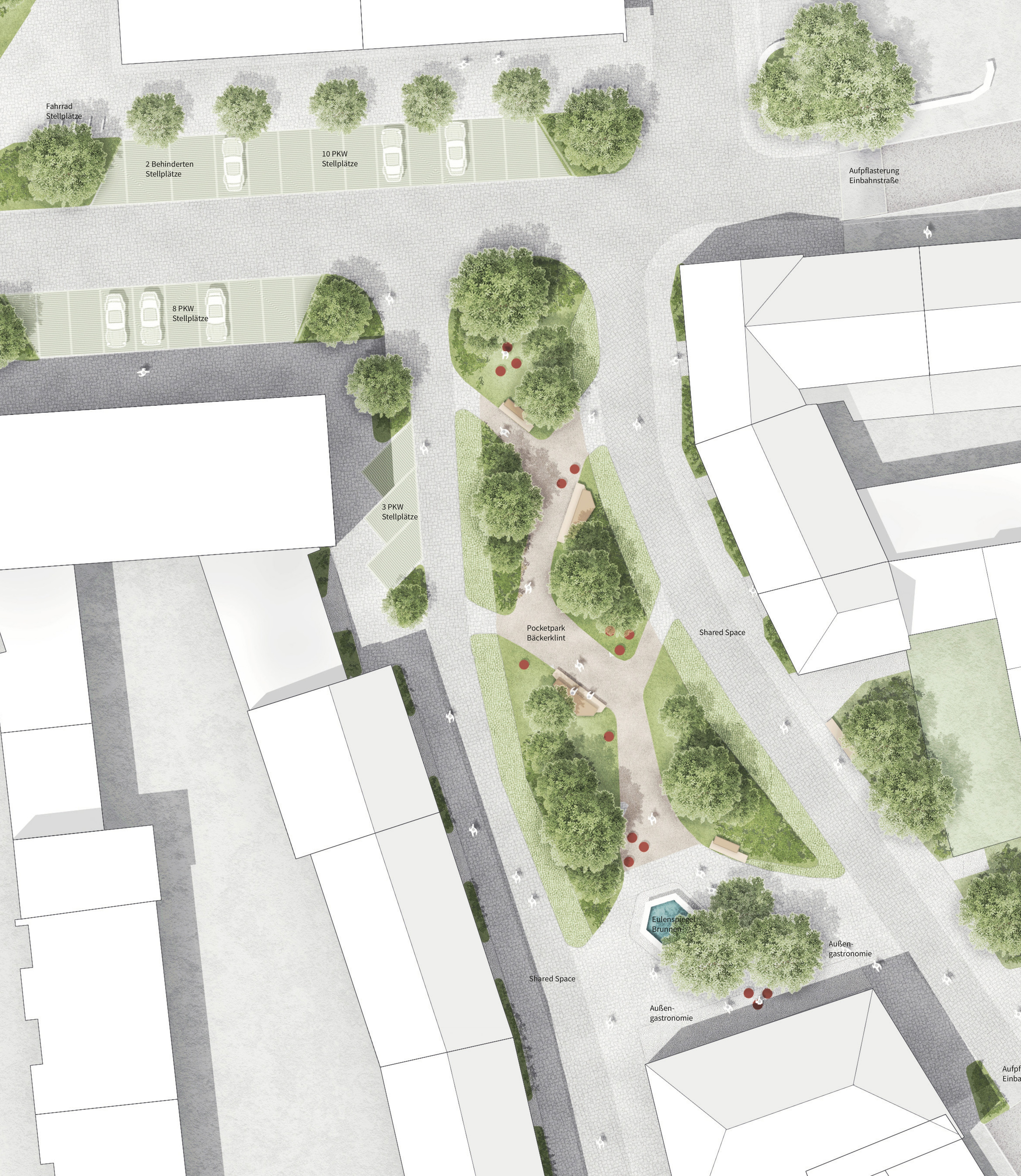 Büro aus Berlin gewinnt Wettbewerb zur Gestaltung des Pocket-Parks Bäckerklint