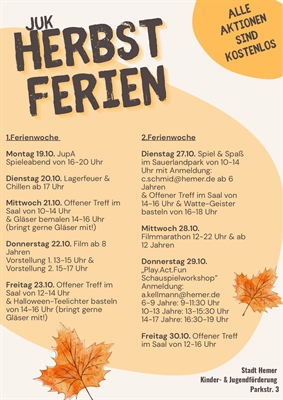 © Stadt Hemer/Kinder– und Jugendförderung