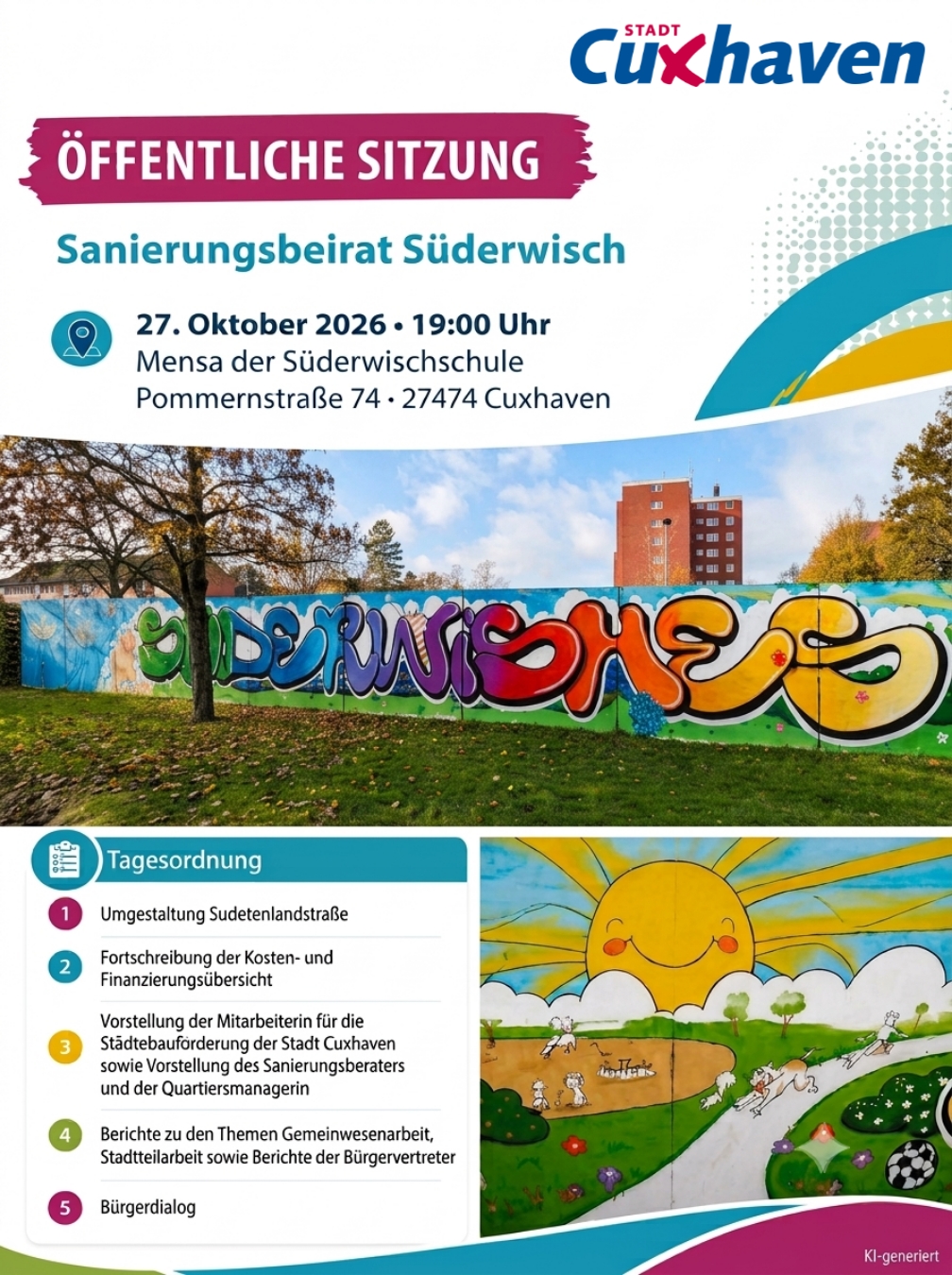 Öffentliche Sitzung vom Sanierungsbeirat: So geht es in Süderwisch weiter