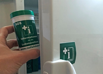 Notfalldose im Kühlschrank
