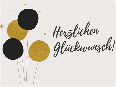 Herzlichen Glückwunsch / © pixabay_lenahelfinger