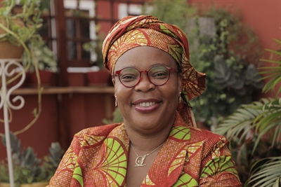 Friedensnobelpreisträgerin Leymah Roberta Gbowee. 