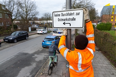 Neue Beschilderung Durchfahrtsverbot