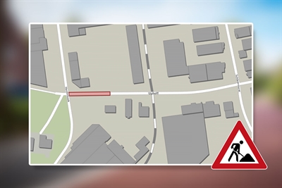 Dieser Abschnitt der Straße Uphoff wird aufgrund von Kanalarbeiten gesperrt. 
